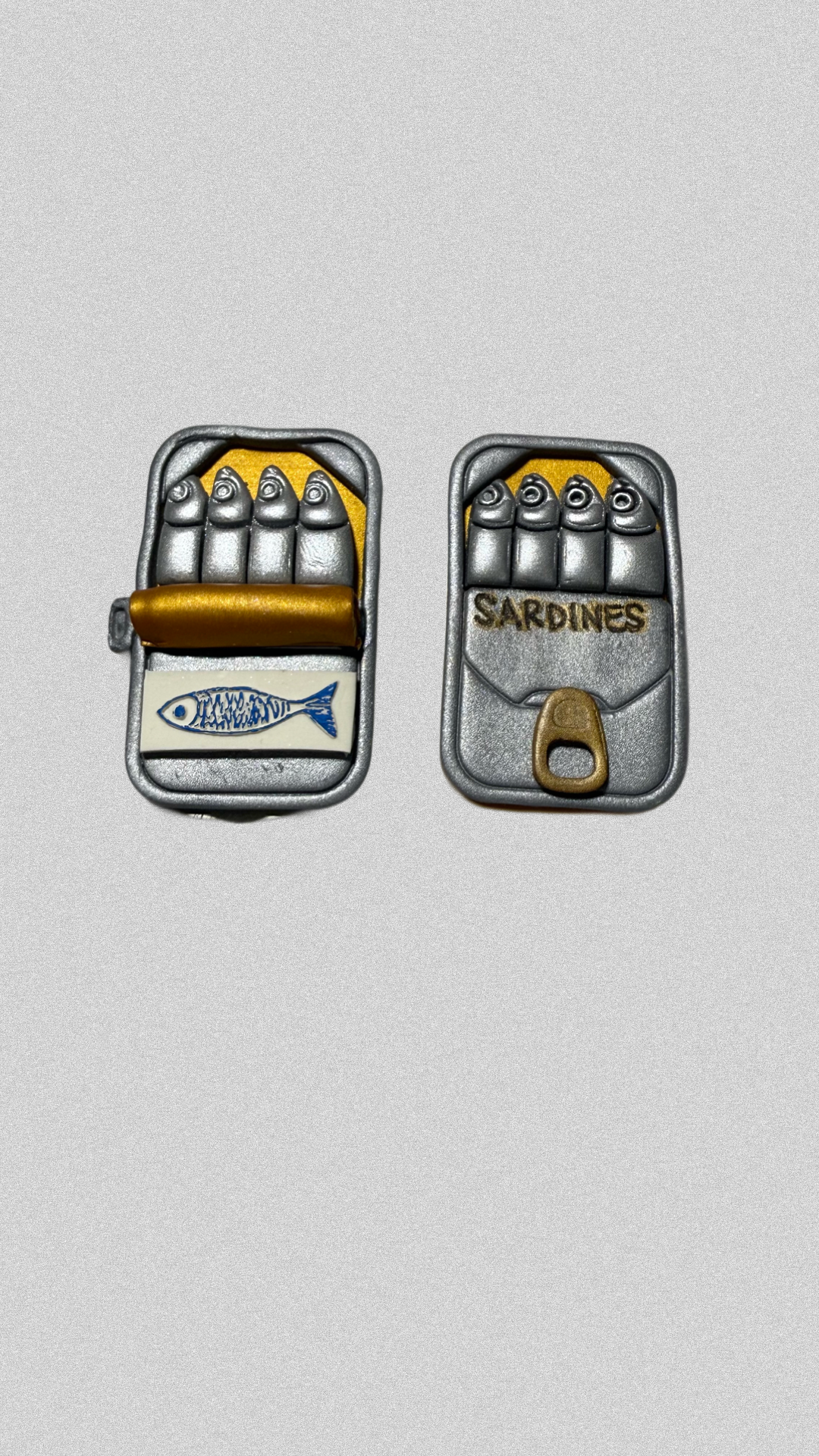 Sardine can magnet