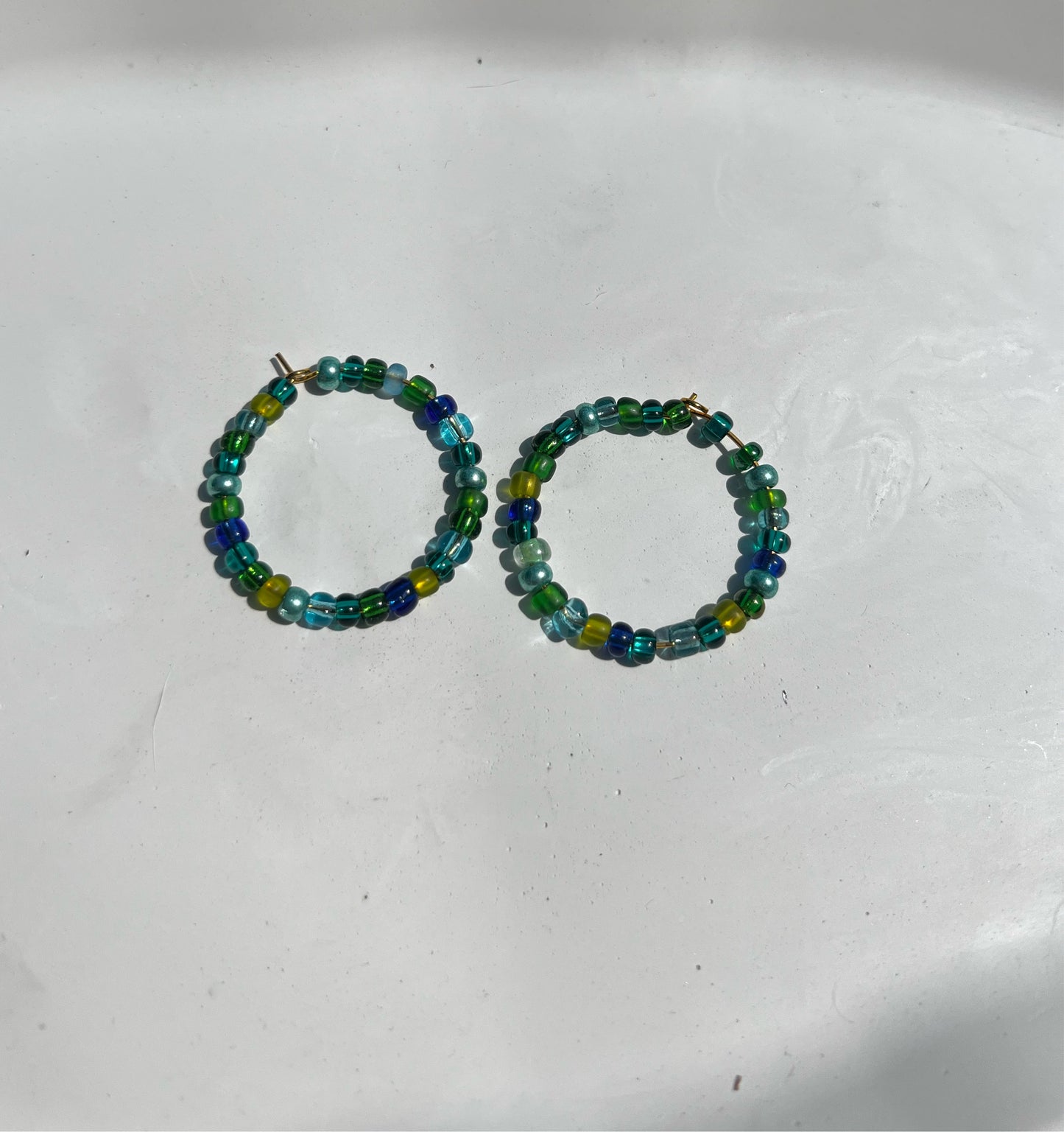 Beaded hoops