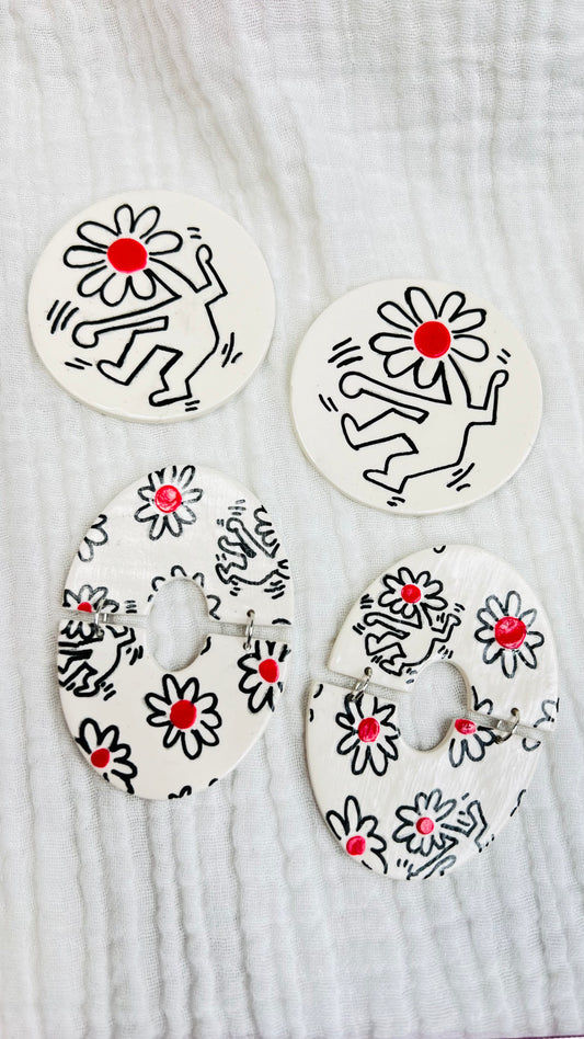 Haring dancing daisy