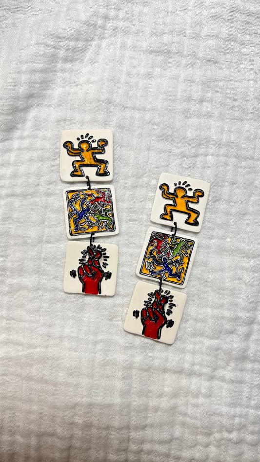 Haring square trio
