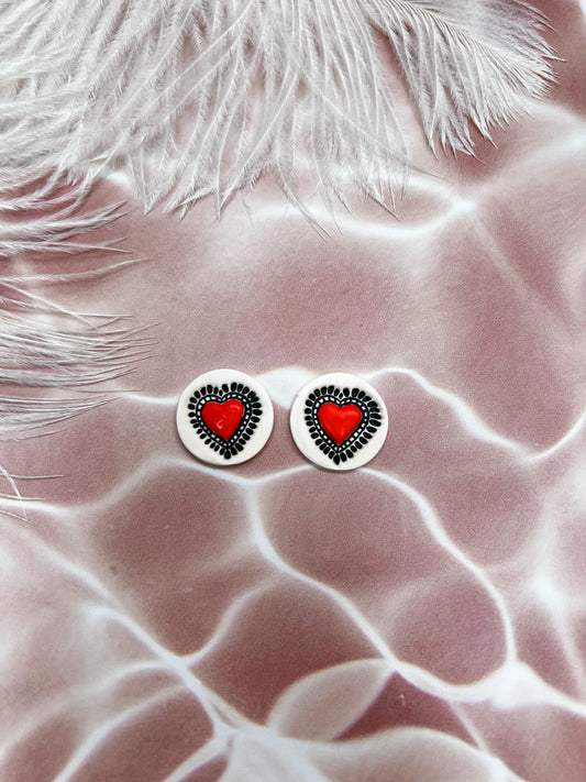 Heart stud