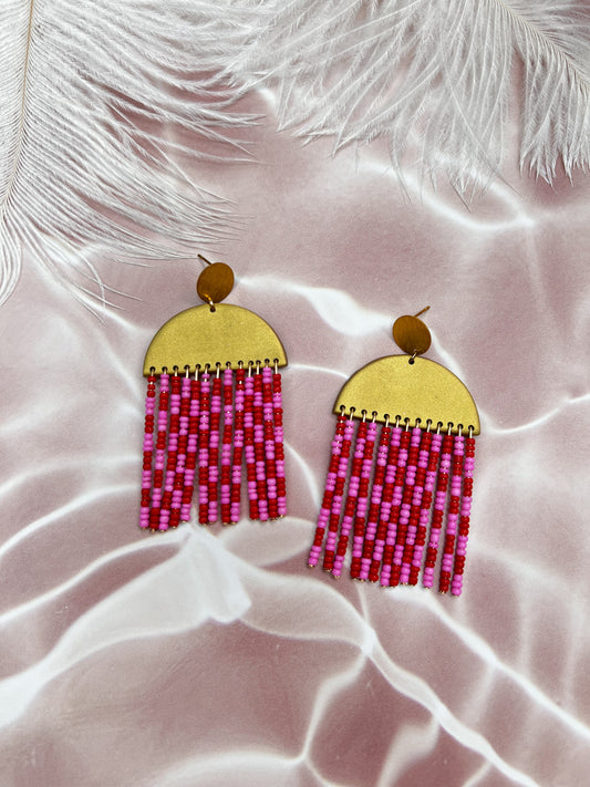 Checkered vday dangle